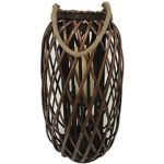 Infinity 24 in. Wood Willow Hanging Lantern Brown HY9303L (Case of 2)
