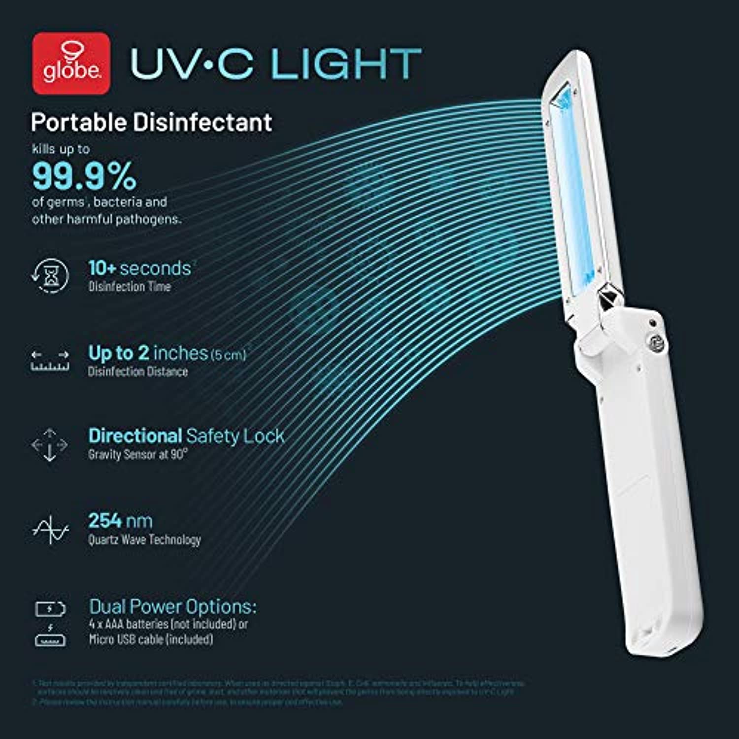 Globe Electric Tube 1-Pin Disinfection Wand White 2.5 Watt Equivalence 66461 - Image 4