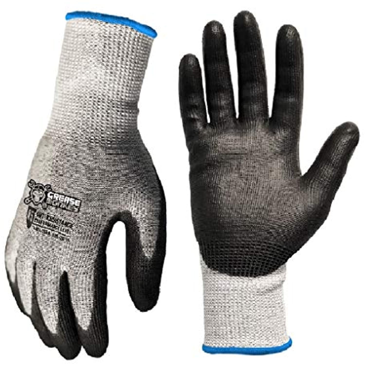 Grease Monkey XL Sandy Nitrile Cut Resistant Black/Gray Dipped Gloves 25563-26