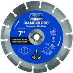 Century Drill & Tool 7" Diamond Segmented Rim Diamond Saw Blade 75455