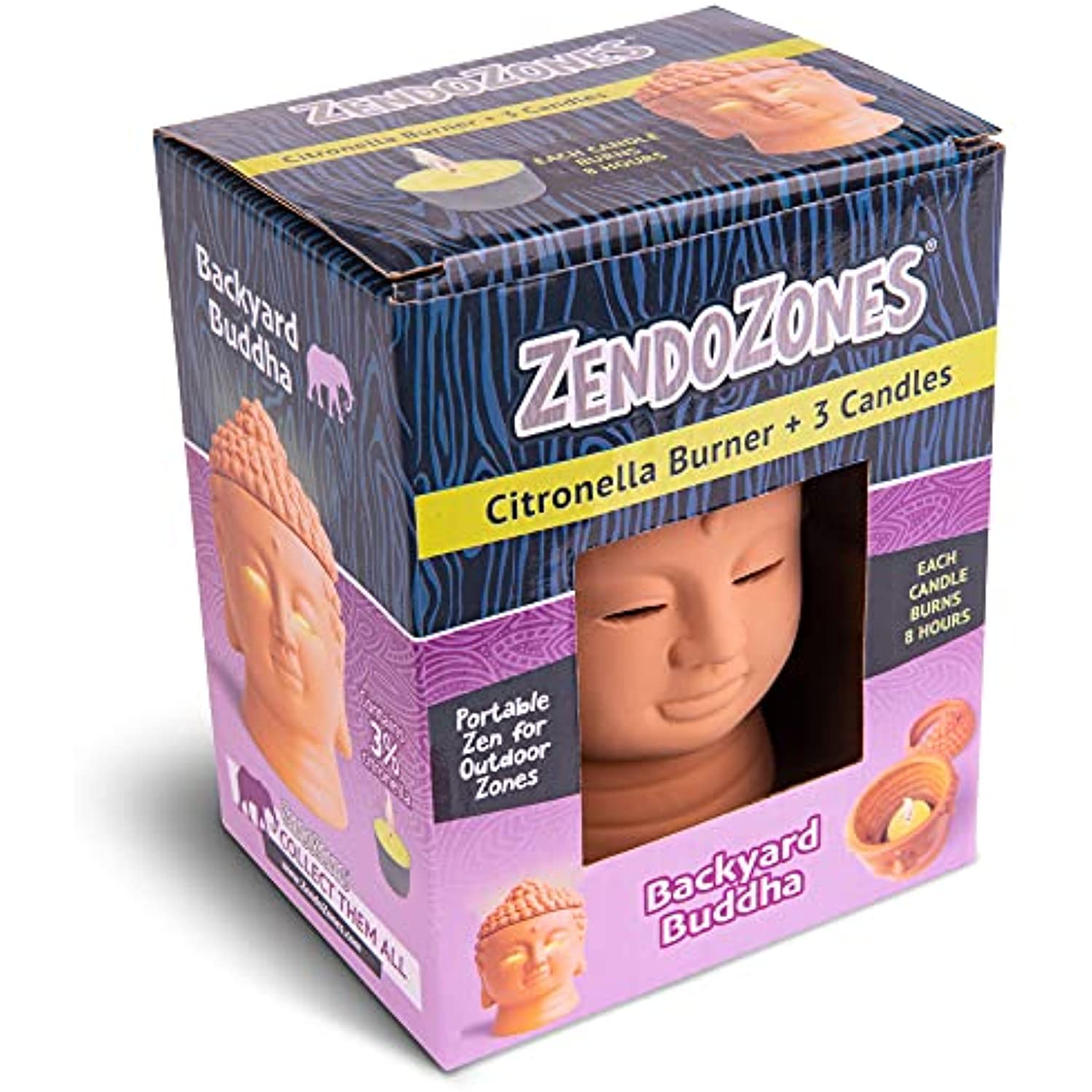 ZendoZones Citronella Candle Burner Candle For Mosquitoes 18P-BB - Image 3