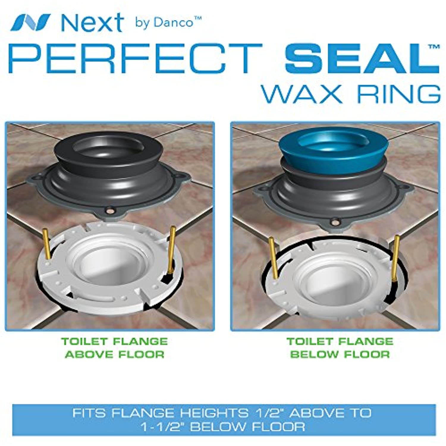 NEXT BY DANCO Perfect Seal Toilet Wax Ring | Wax-Free Toilet Seal | Toilet Installation & Repair 10718X - Image 12