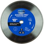 Century Drill & Tool 10" Diamond Continuous Rim Diamond Saw Blade 75459