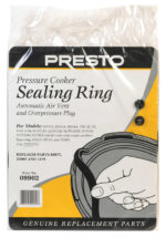 Presto Pressure Cooker Sealing Ring With Air Vent and Safety Plug 09902