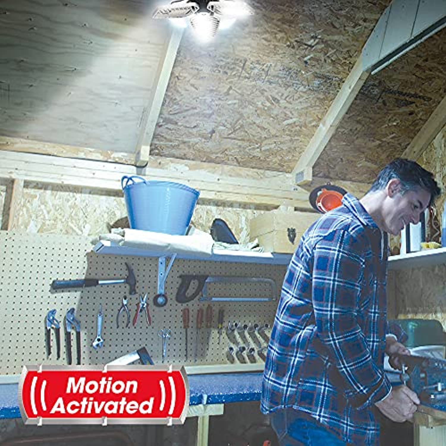 Ontel Beyond Bright Ultra LED Ultra-Bright Motion Activated Garage Light BEBRPRO-MC4 - Image 4