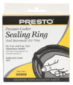 Presto Pressure Cooker Sealing Ring/Automatic Air Vent Pack 3-4 Quart 09909