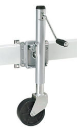 REESE Towpower Trailer Jack, Heavy-Duty Swivel Mount, 6-Inch Wheel, Chrome 74410
