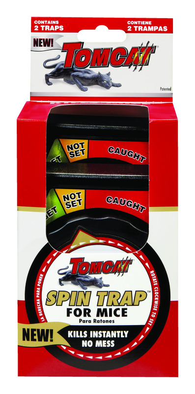 Tomcat Spin Trap Covered Animal Trap For Mice 2 pk