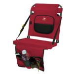GCI Outdoor 1 position Adjustable Red Bleacher Back Stadium Chair 10618