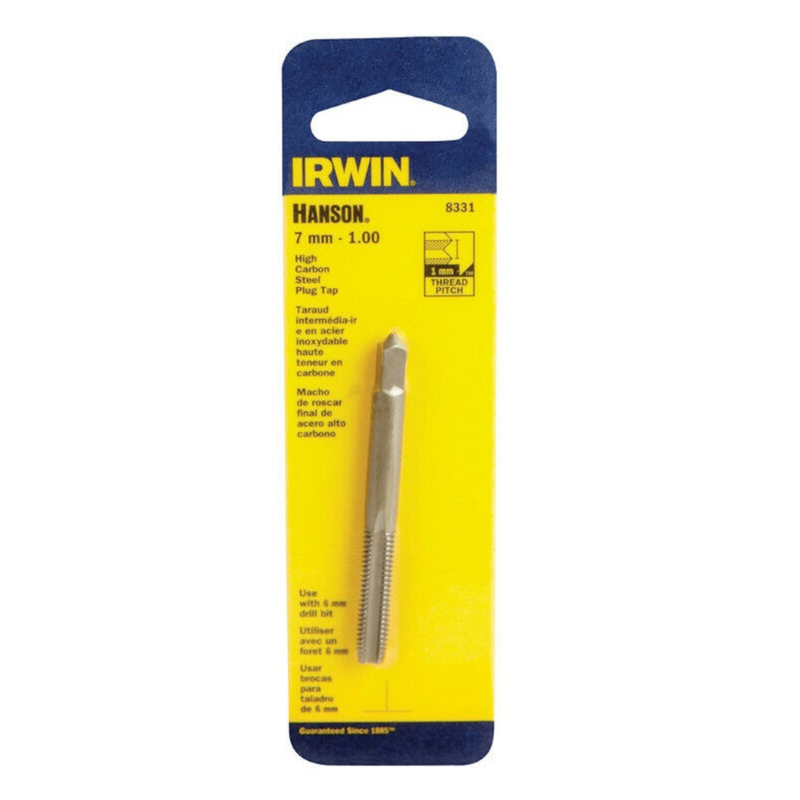 Irwin Hanson High Carbon Steel Metric Plug Tap 7mm-1