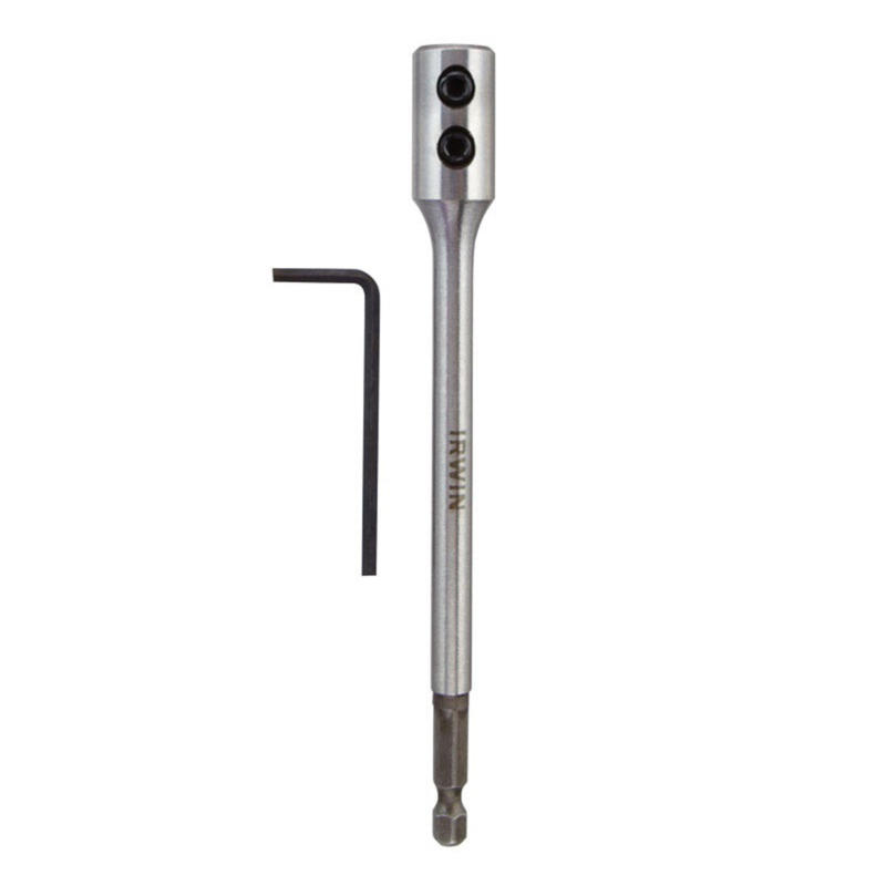 Ace 6 in. Steel Wood Boring Bit Extension 1/4 in. 3-Flat Shank 2105419 - Image 2