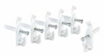 Rubbermaid White Direct Mount Back Clips 6 Count