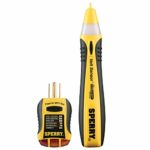 Sperry Instruments Non-Contact Voltage Tester (VD6504) & GFCI Outlet / Receptacle Tester (GFI6302) Kit, Electrical AC Voltage Detector