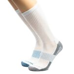 Copper Fit Unisex L/XL Crew Socks White