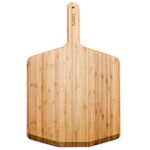 Ooni Bamboo Pizza Peel Lightweight Smooth Wooden Pizza Paddle and Serving Board