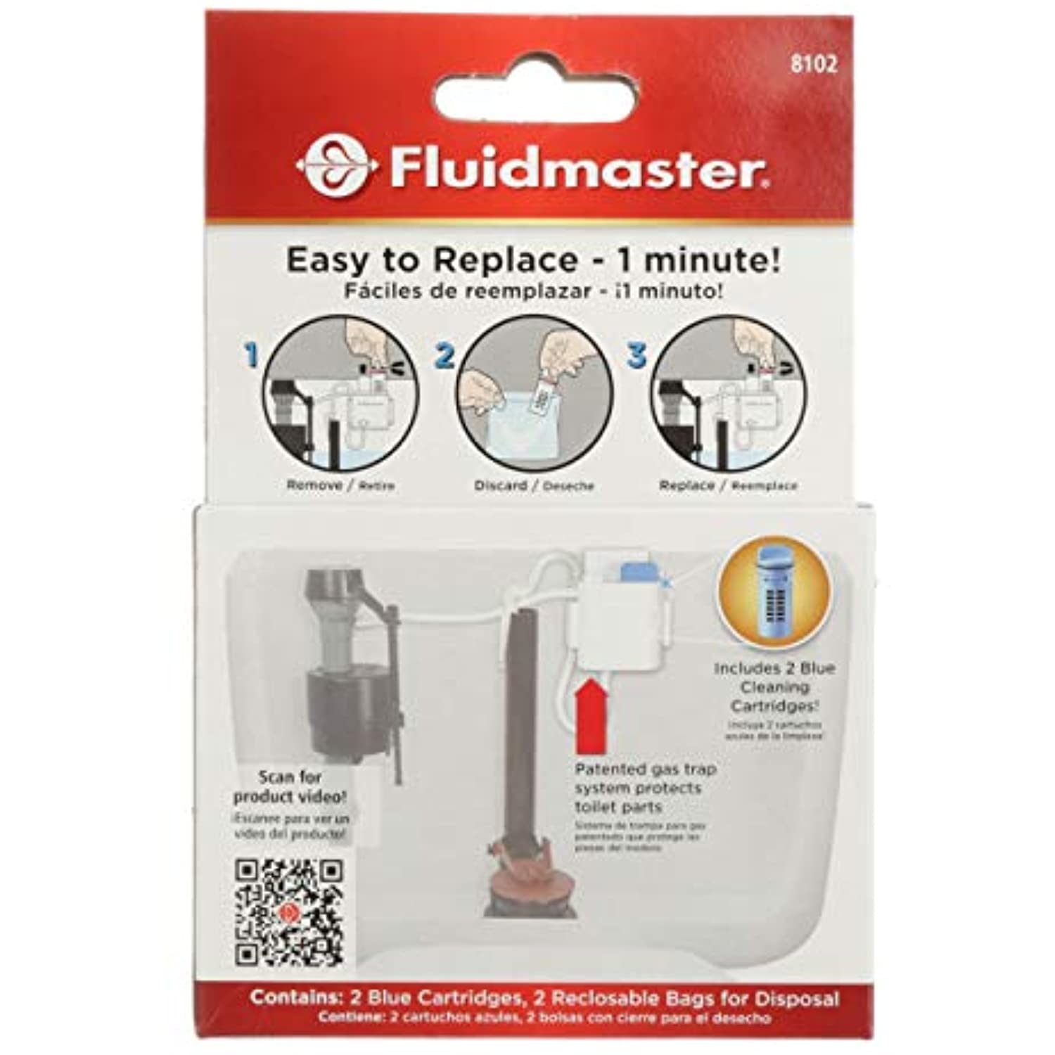 Fluidmaster Flush N' Sparkle No Scent Continuous Toilet Cleaning System Refill 2 Liquid - Image 2