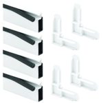Prime-Line White Aluminum 5/16 in. W X 3/4 in. L Screen Frame Kit