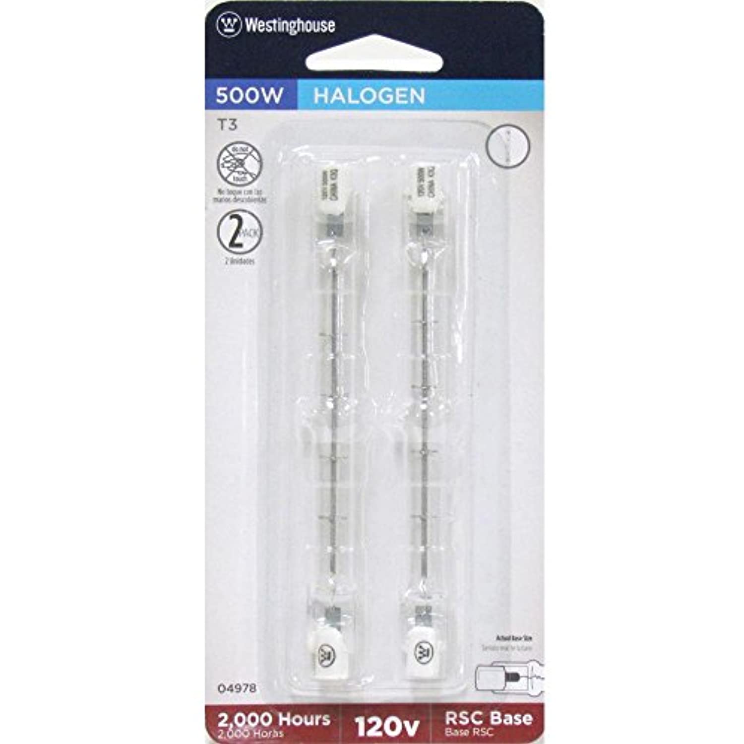 Westinghouse 500 W T3 Utility Halogen Bulb 9,500 lm Bright White 2 pk - Image 2