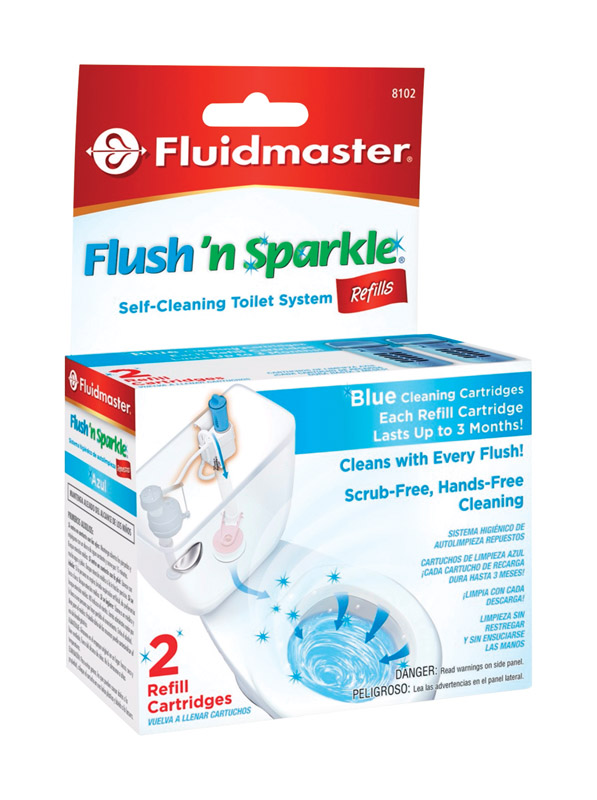 Fluidmaster Flush N' Sparkle No Scent Continuous Toilet Cleaning System Refill 2 Liquid