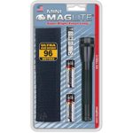 Maglite Mini Incandescent 2-Cell AA Flashlight with Holster Black