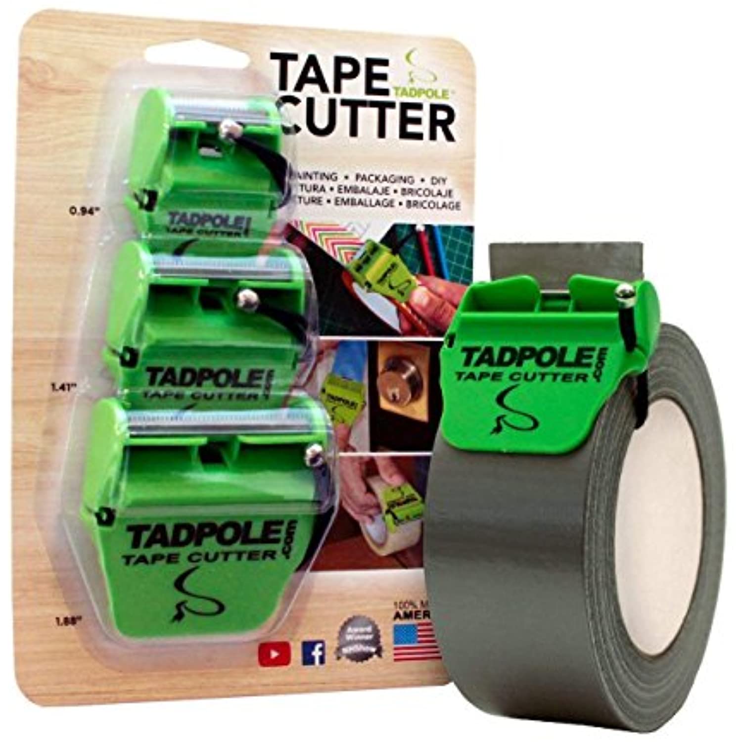 TADPOLE 3PackTad Tape Cutter Combo, 3 Piece - Image 8