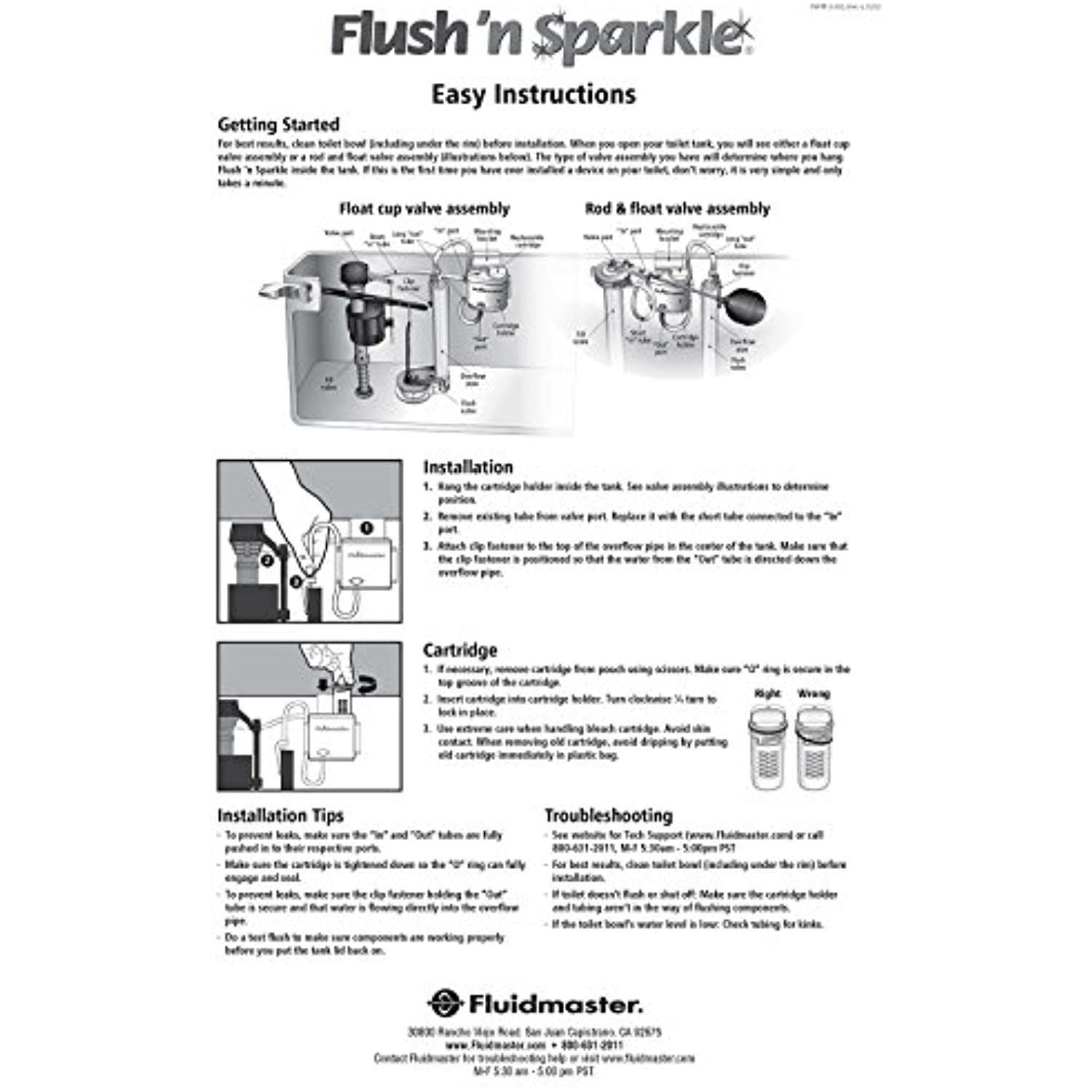 Fluidmaster Flush N' Sparkle No Scent Continuous Toilet Cleaning System Refill 2 Liquid - Image 4